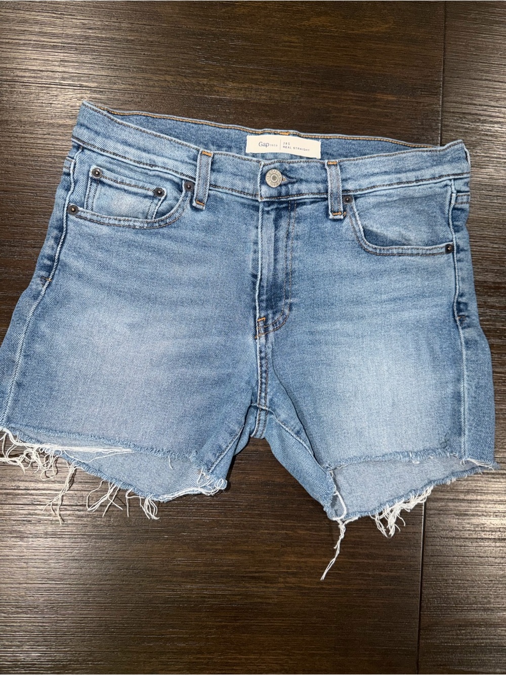 Gap High-Rise Distressed Denim Shorts size 28S